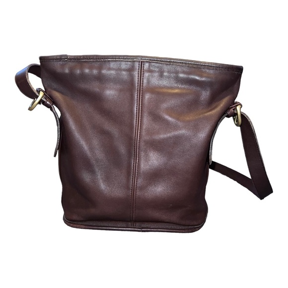 Vintage COACH Bleecker No. B7M-4153 Smooth Leather Bucket Shoulder Bag - Picture 4 of 16